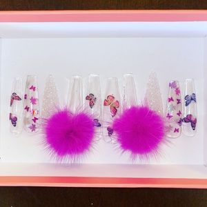 Butterfly PomPom PressOns